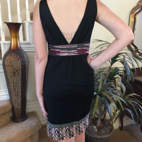 Missoni Black Dress with Multicolor Accents - Picture 3 of 4